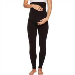 SPANX Mama Look At Me Now Black Knit Maternity Leggings NWOT Small